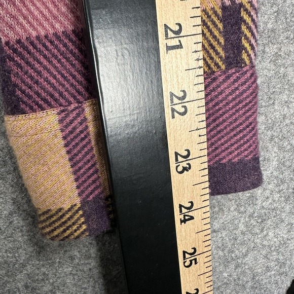 Faherty Legend Shirt Womens Small Purple Plaid Stretch Flannel Long Sleeve - Picture 9 of 14